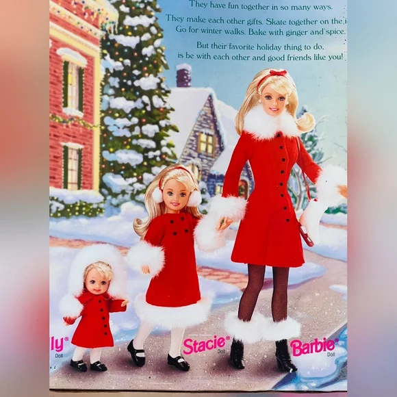 90s Vintage Holiday Sister Lot Vintage Barbie Stacie Kelly Doll - Picture 10 of 11